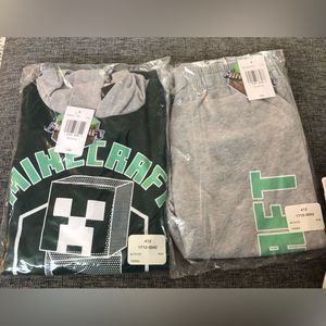 NWT Kids Minecraft Hoodie & Jogger Set Size Medium 10/12